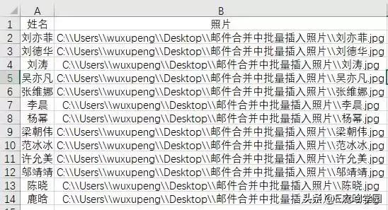 邮件合并excel中照片导入word,邮件合并将图片批量放入word表格