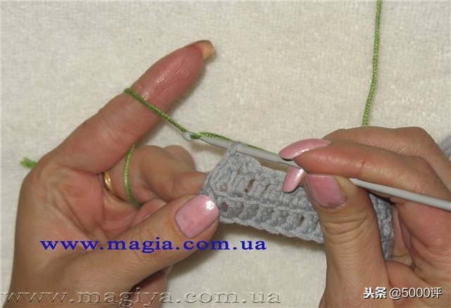 倒钩针收边方法图解,倒钩针收边的视频教程