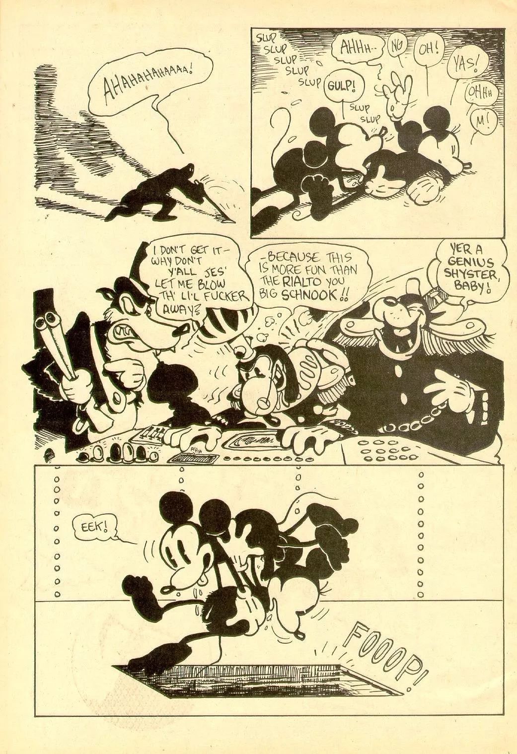 ComicsComix一个字母的区别让米奇酗酒，米妮嗑*肥药减**搞外遇？