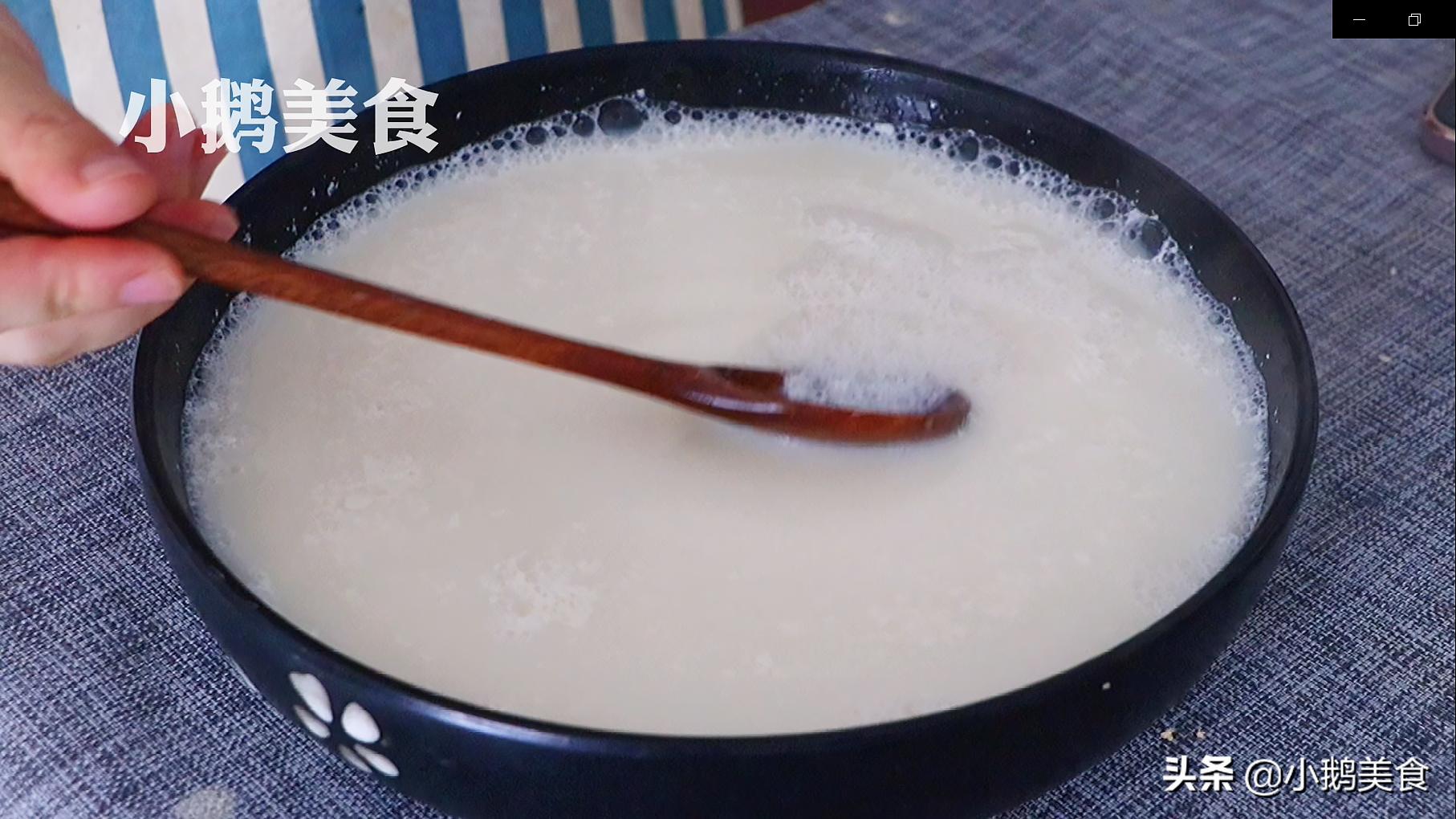 黄豆自制冰豆花,夏天冷饮黄豆汤的制作方法