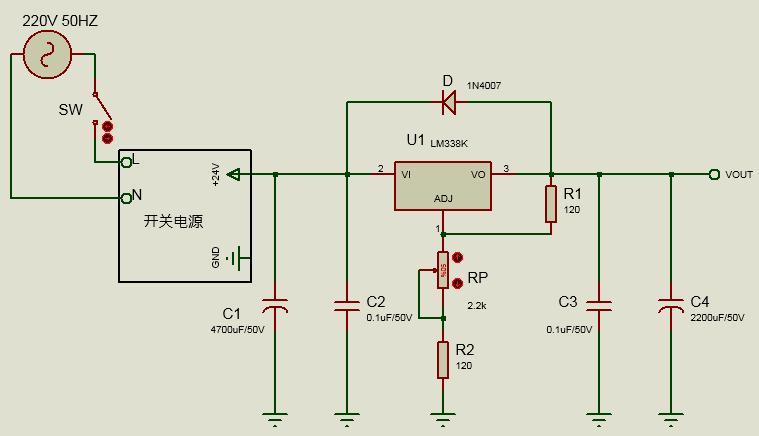简单制作可调电压电路电位器,可调直流稳压电源电位器选择
