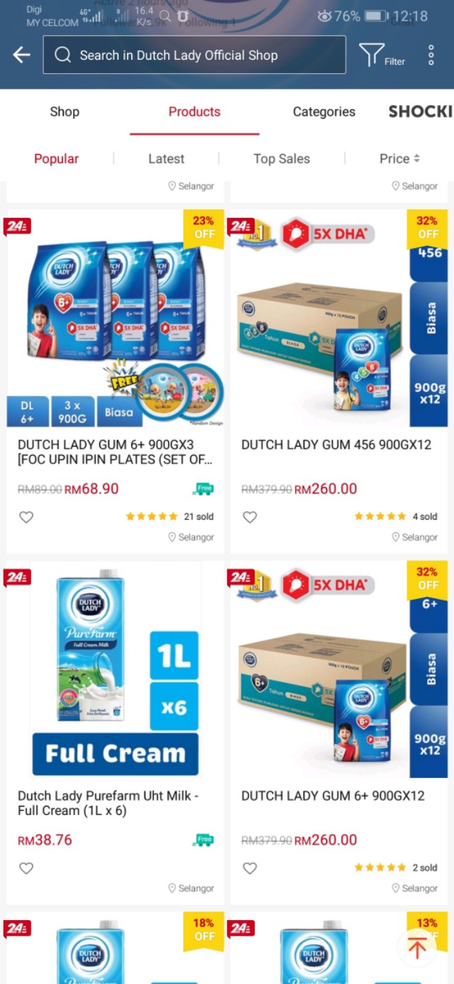 在马来西亚生活最常喝到的国民级牛奶之一-荷兰子母牌牛奶