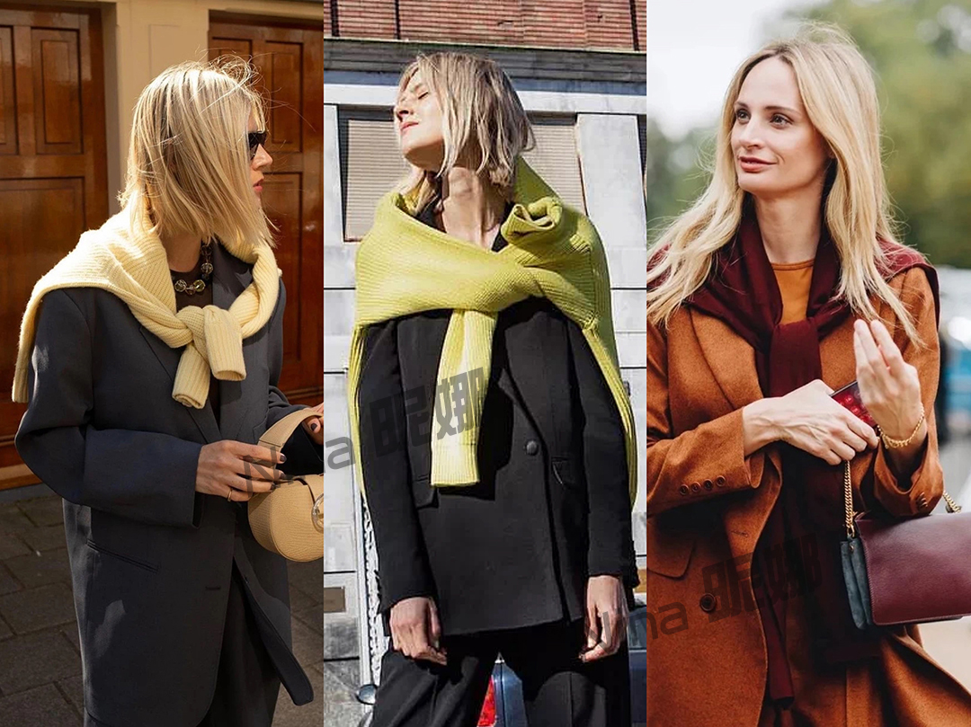 秋冬围巾这样戴就很简单实用了,冬季围巾简单又好看的系法