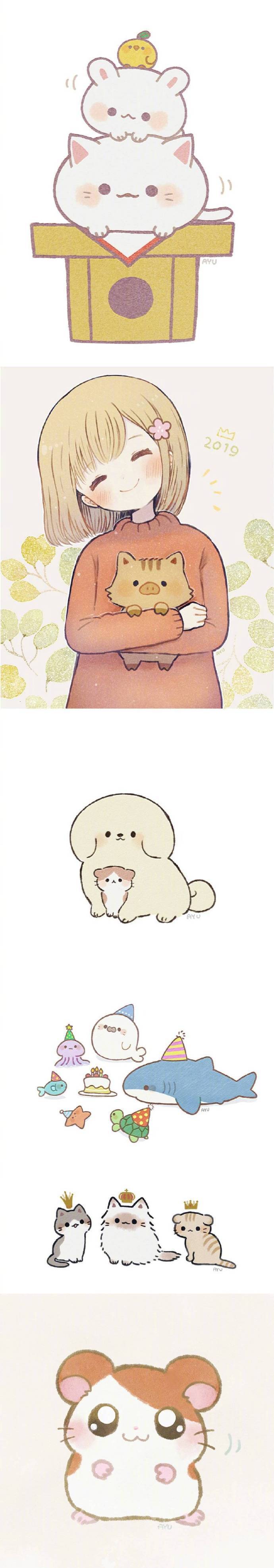 ayu作品欣赏,ayumi手绘插画