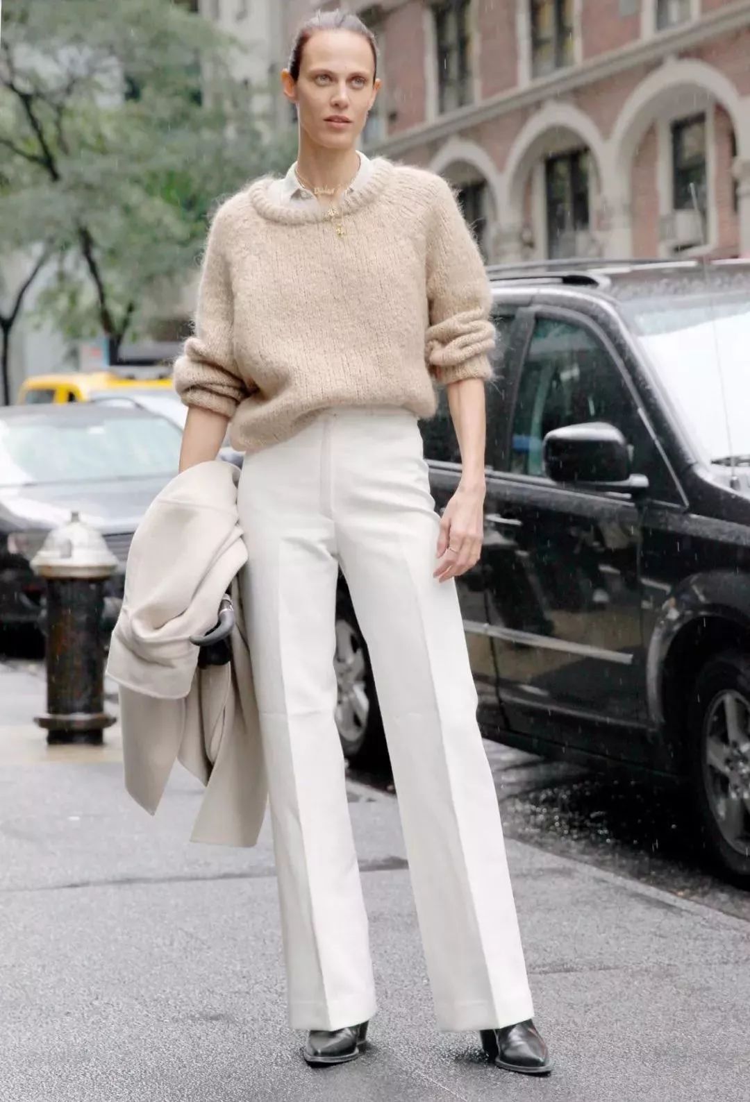 适合腿瘦的穿的新款阔腿裤,冬天不粘腿阔腿裤推荐