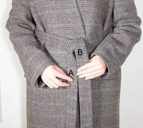 大衣腰带怎么系简单又好看,大衣短腰带系法简单又好看的系法