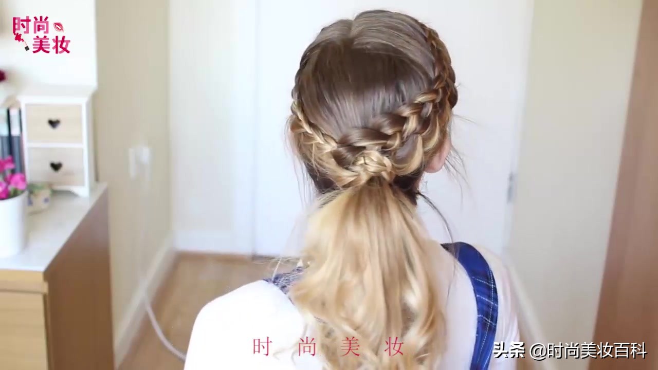 过年马尾辫神仙扎法可爱,学生过年扎的马尾辫