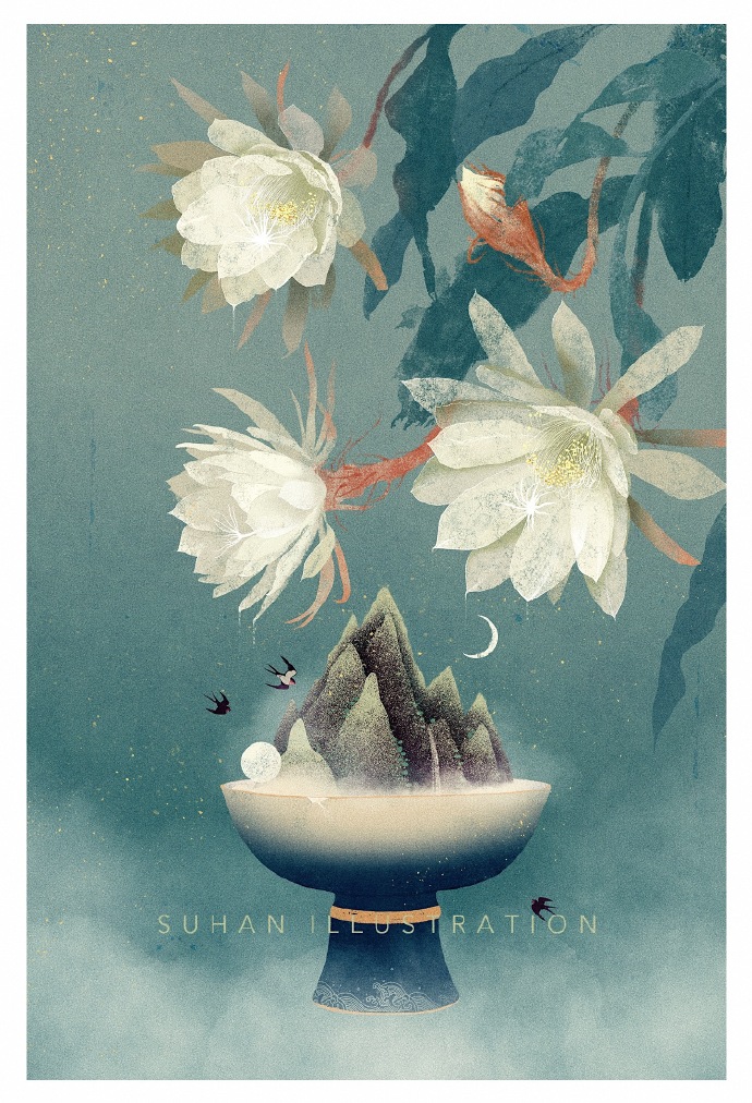 插画师有代入感有意境的作品,唯美插画中国
