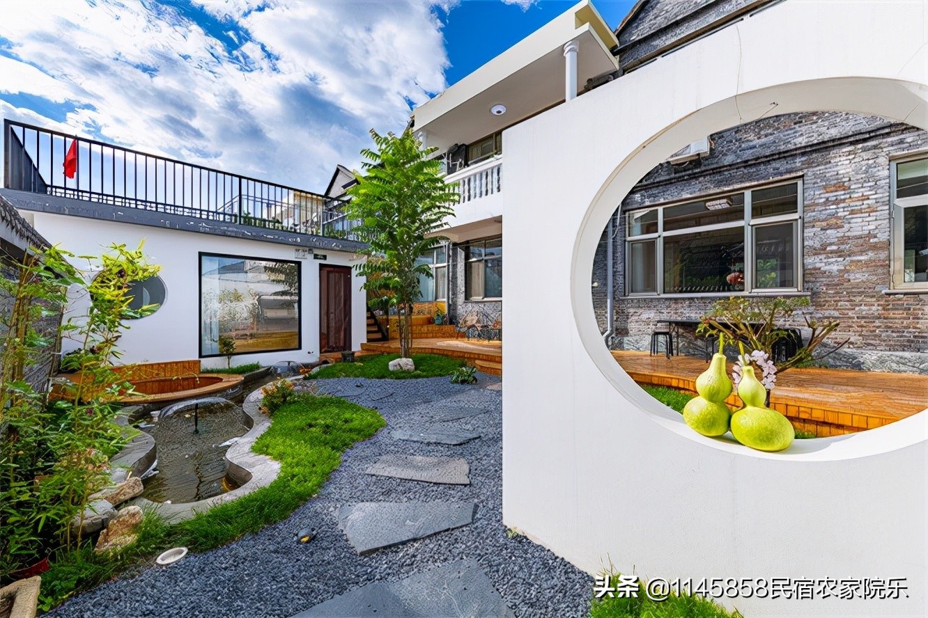 怀柔简约私汤山景独立民宿,怀柔云山中民宿