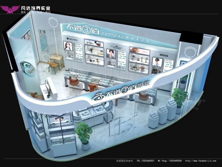 眼镜店怎么装修吸引人,眼镜店店面设计与装修