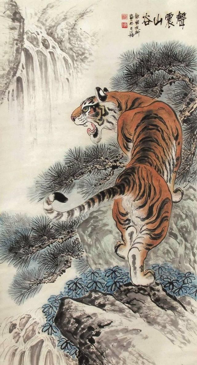 画坛“鱼虎双王”——他画鱼,鱼活;他画虎,虎威