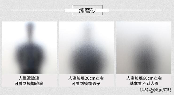 单面磨砂玻璃能贴膜吗,磨砂玻璃再贴磨砂膜会透明吗