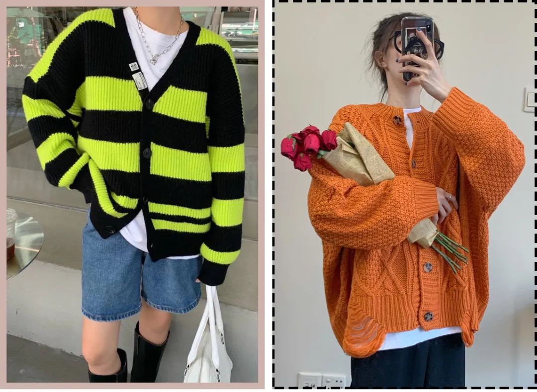 开春必穿奶奶衫出门美美美,奶奶衫连衣裙这样穿时髦炸了