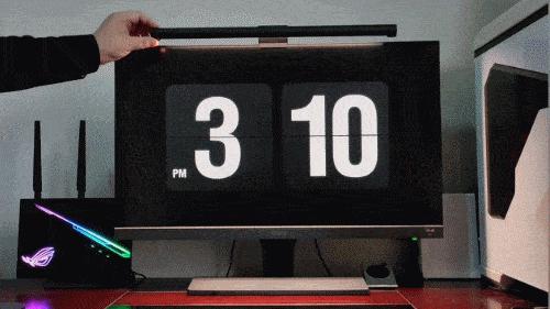 显示器挂灯的正确方法,显示器挂灯白天有用吗