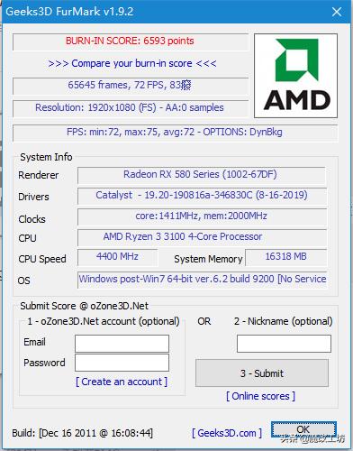 amdrx5808g显卡跑分多少,amdrx580显卡跑分17万多