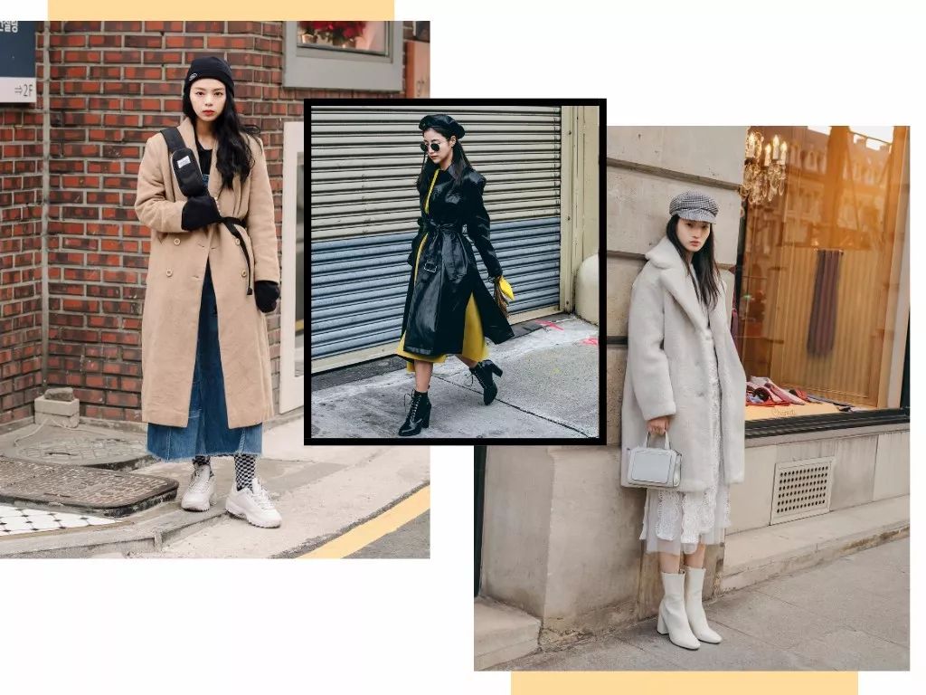韩国look穿搭,冬穿搭韩系裙装