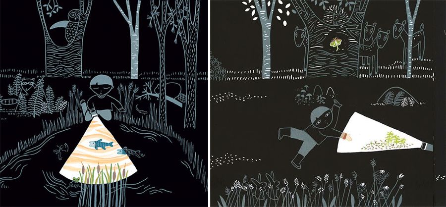 儿童画科学幻想画作画步骤与方法,儿童画教程森林探秘