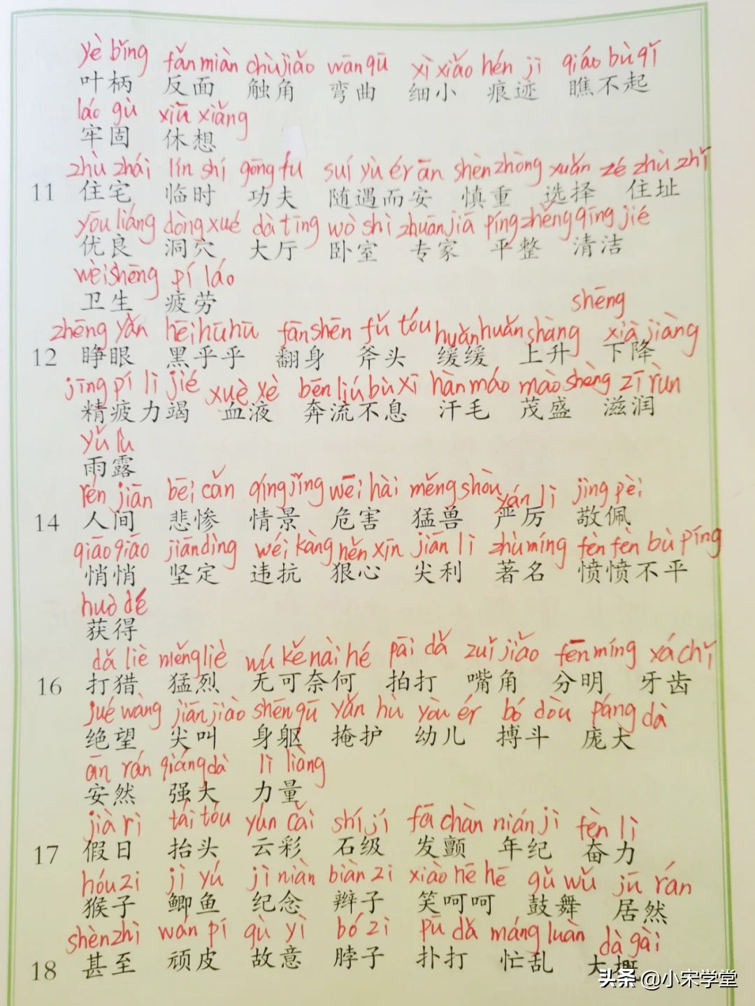 2022年语文二年级上册词语表注音,2021年6年级语文上册词语表拼音