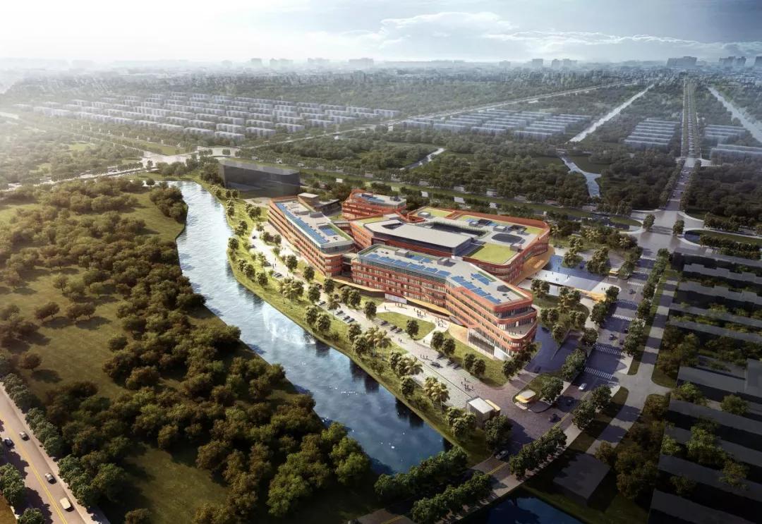 中山医院青浦新城院区规划效果图,复旦大学附属中山医院青浦分院