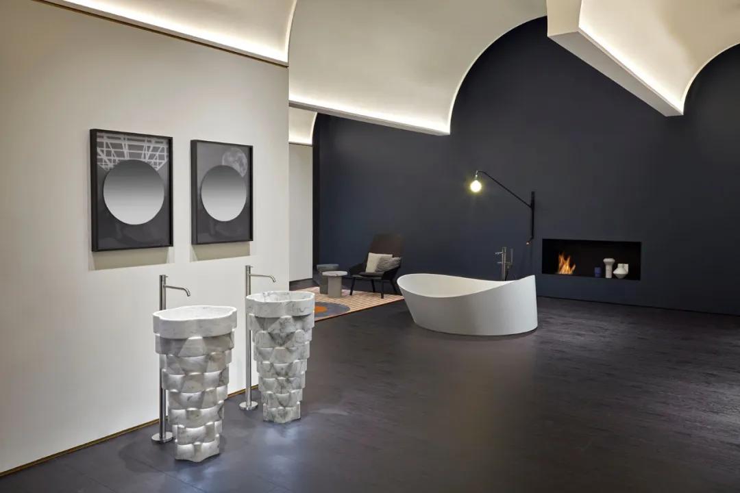 高颜值小型洗手池一体,100款超美的景观雕塑