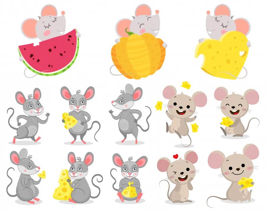 小老鼠儿童画全过程,幼儿画创意画小老鼠