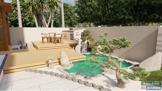 庭院小桥流水中式庭院,中式庭院终于搞定了