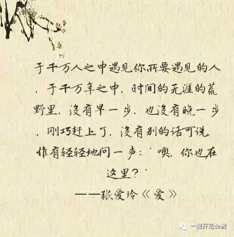 张爱玲爱情经典语录句句扎心,张爱玲经典语录爱情感悟