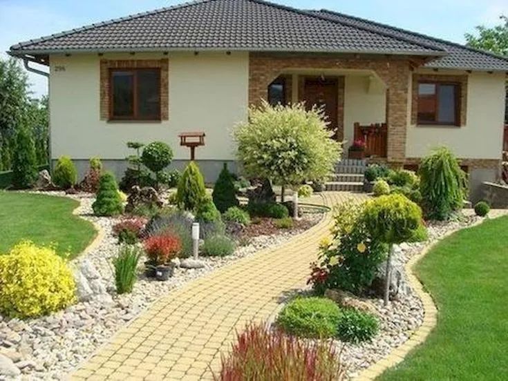 小面积庭院景观,庭院微地形绿化效果图