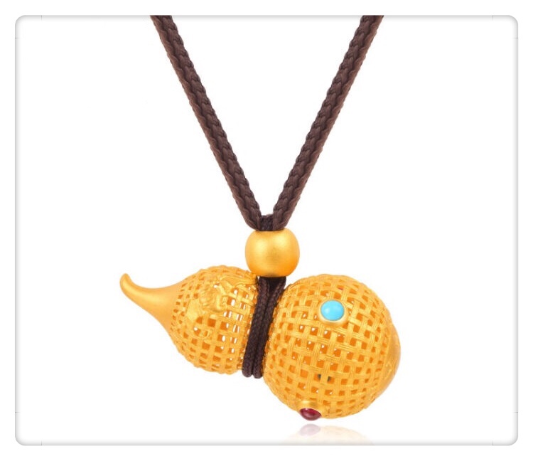 999足银手工花丝平安扣男女可戴,古法花丝编织黄金平安扣吊坠