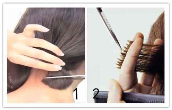 普通发型边角怎么剪,美发造型一刀切教程