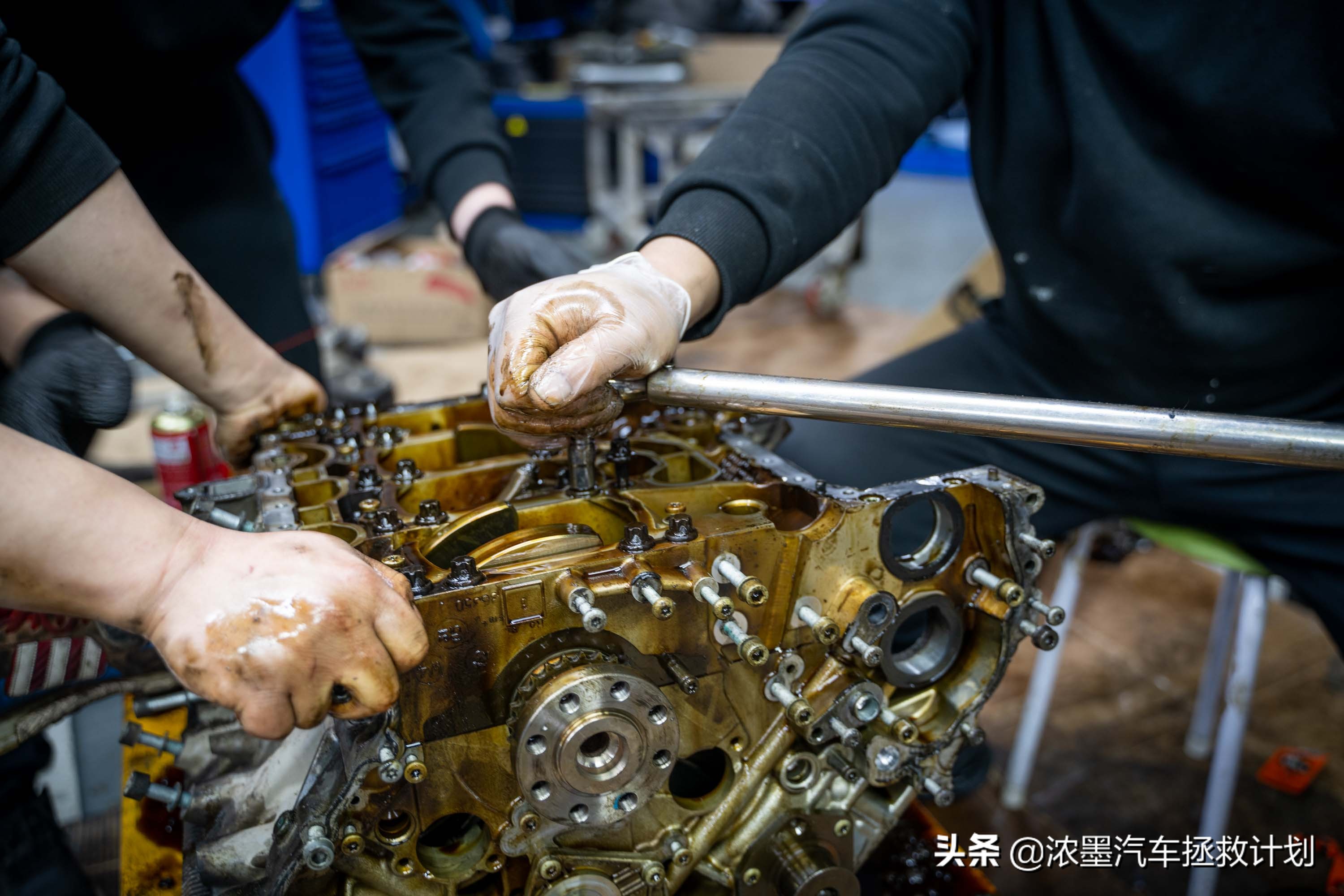 奥迪a6发动机大修全过程,翻新奥迪a6大修发动机