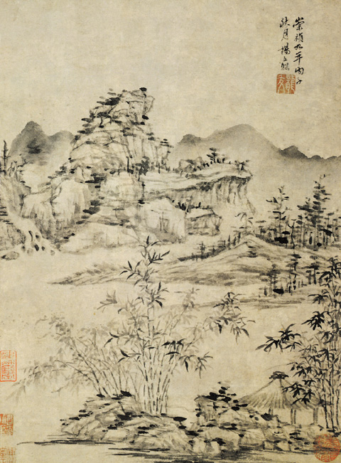 明代吕纪山水画作品高清大图赏析,明代周用山水画作品高清大图赏析