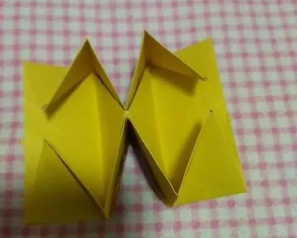 超简单折纸立体水果盒,精美礼品盒的折纸教程图解