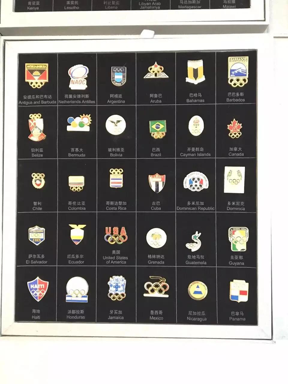 世界各国国徽亚洲徽章,全国都有的奥运徽章