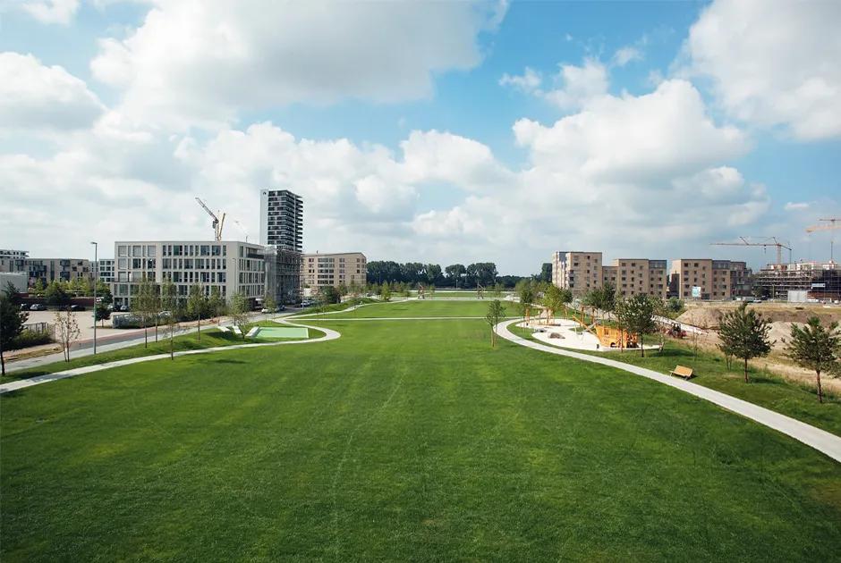 体育公园景观设计鸟瞰图,体育运动公园景观设计风格