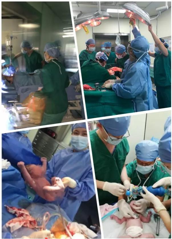 抢救病人团队合作,一群护士奔跑抢救病人