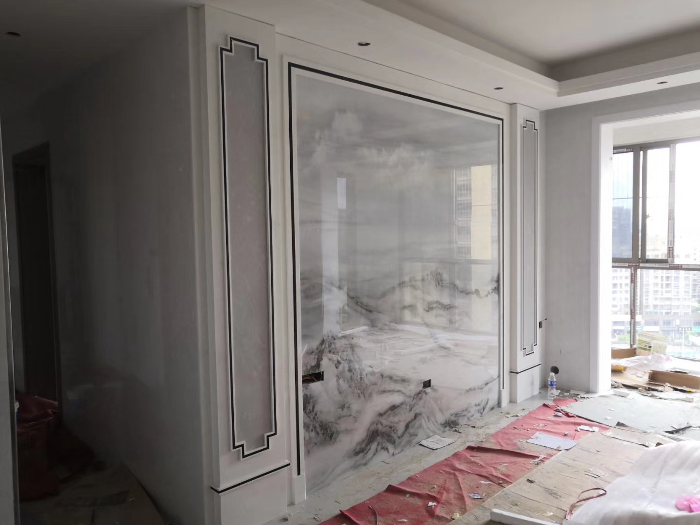 瓷砖和石材背景墙区别,瓷砖背景墙一般怎样装饰