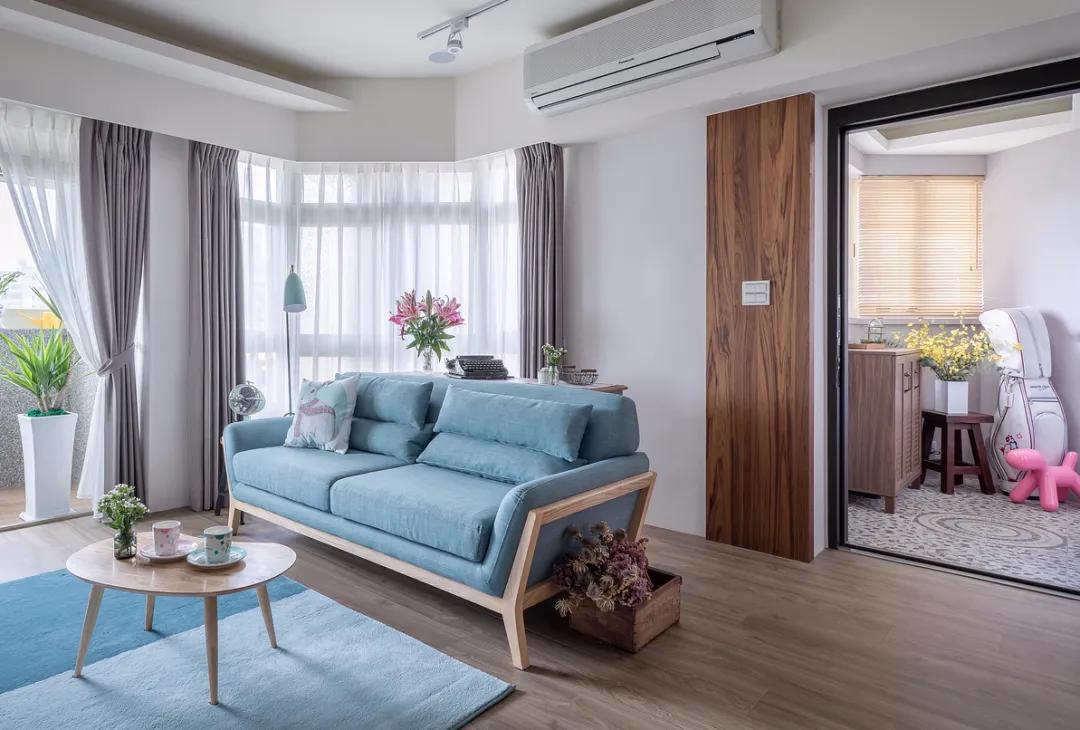 淡雅日式搭配童趣北欧风！89.3平米自然木质调家庭住宅