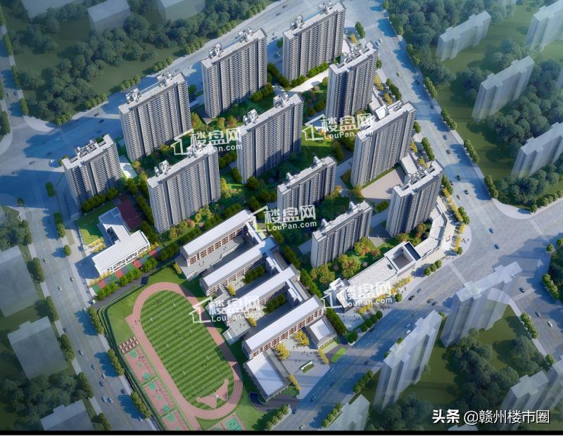 美的君兰学府赣州航拍,赣州美的君兰学府周围规划