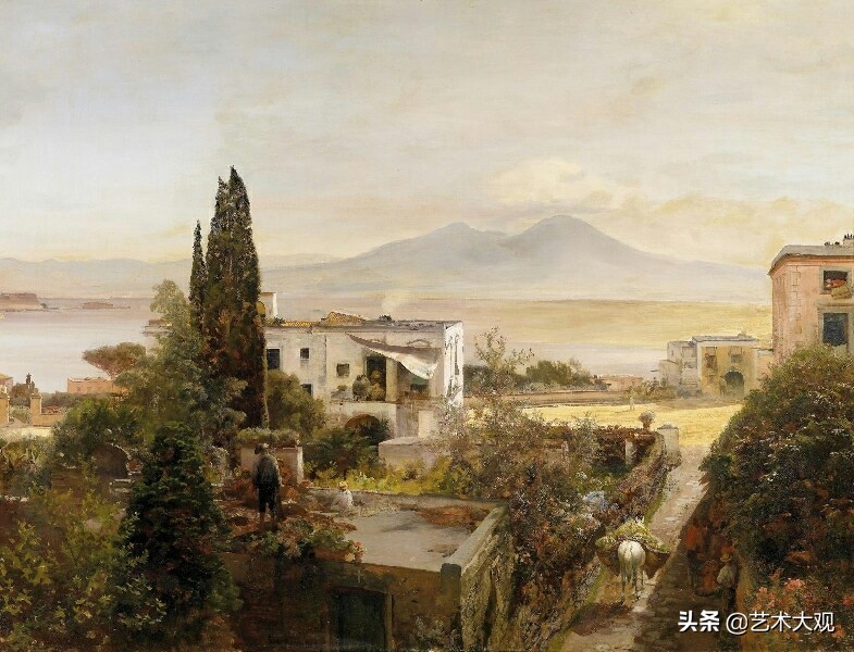 欧洲古典风景油画作品欣赏,德国古典画家风景油画作品