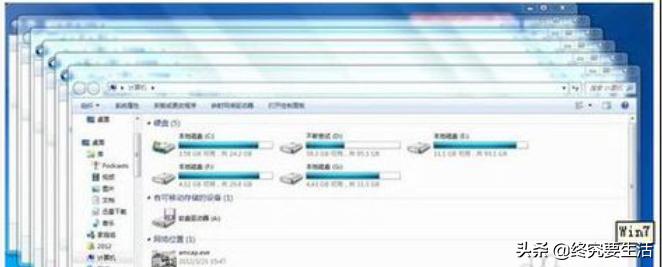 windows7多窗口排列有几种方式,windows7系统怎样调图标大小