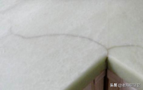 奶白纹路大理石台面裂痕修复教学,厨房台面更换需要注意什么
