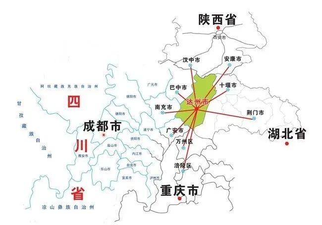 四川达州是怎样一个城市,四川达州周边城市地图