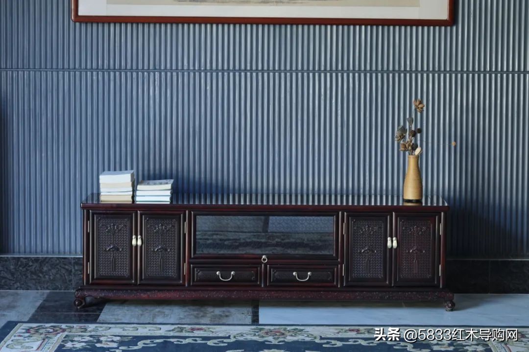 济南中式红木电视柜,红木中式电视柜效果图大全