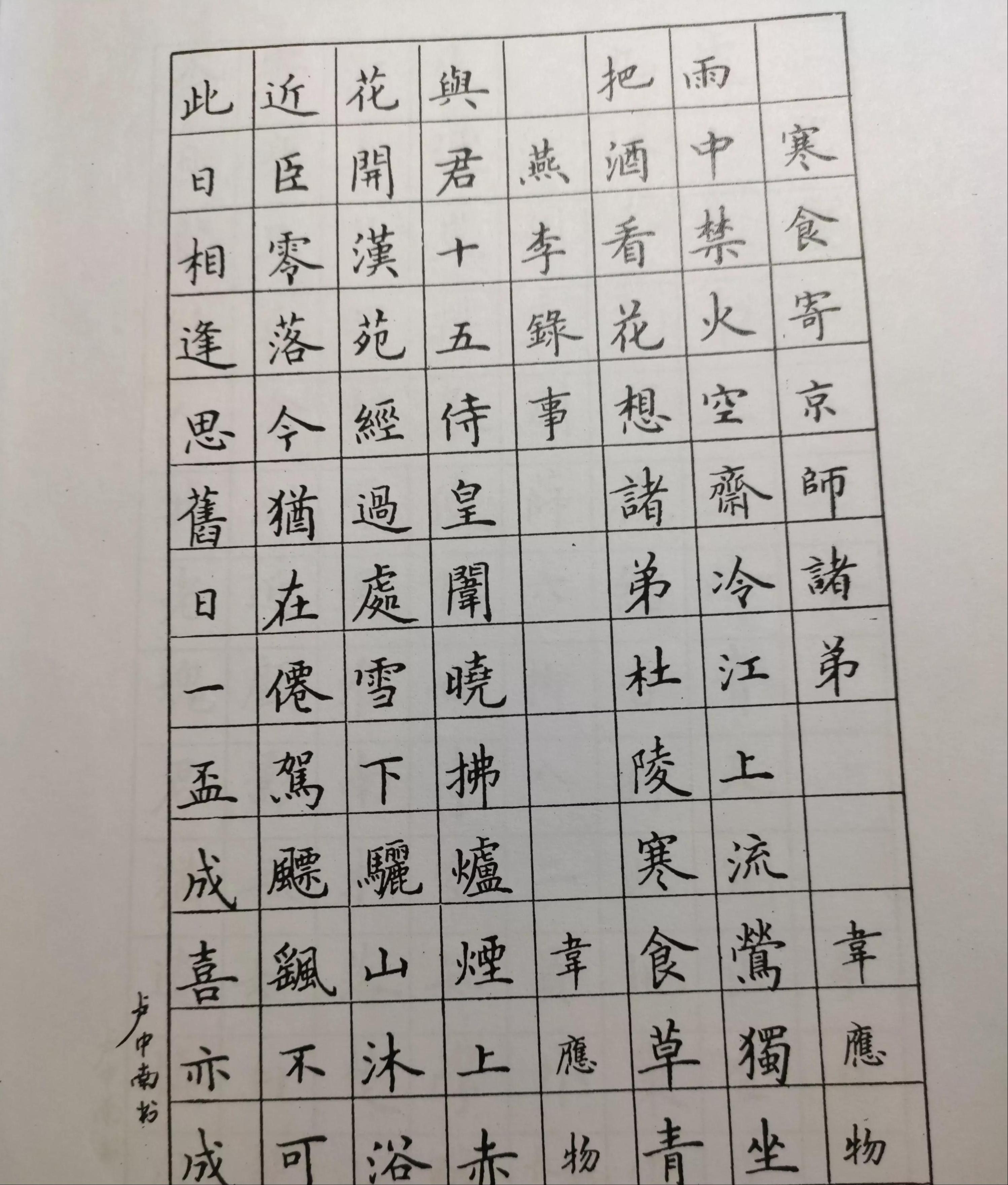 卢中南早期的书法字帖曝光，字迹温润细腻，笔笔到位，字字精准