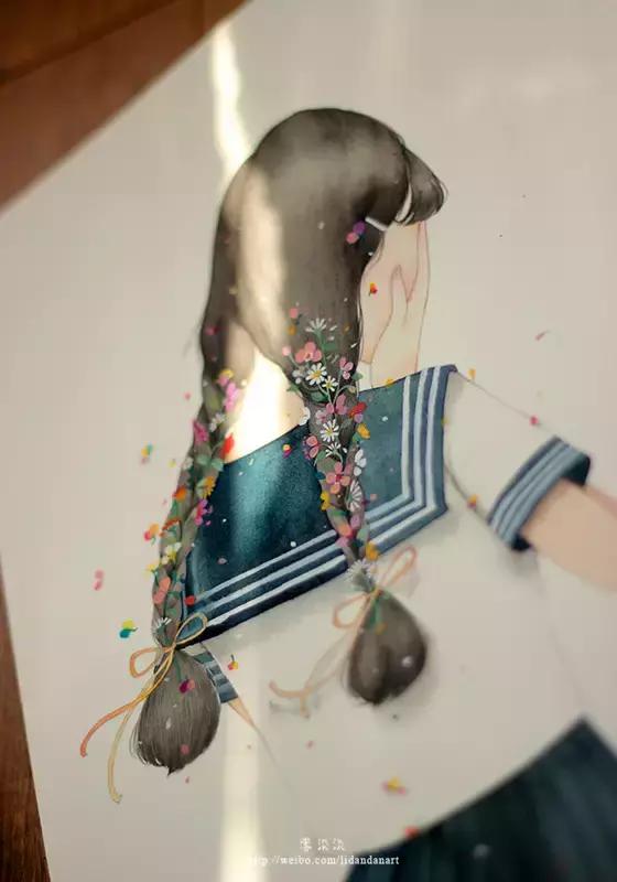 自己做ins插画卡片少女心 (少女心简单插画可爱小图案)