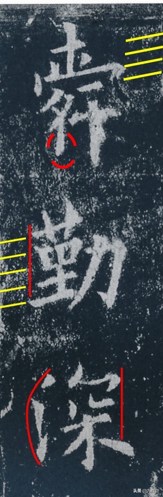 欧阳询九成宫临习——204　“舜勤深伯禹绝”