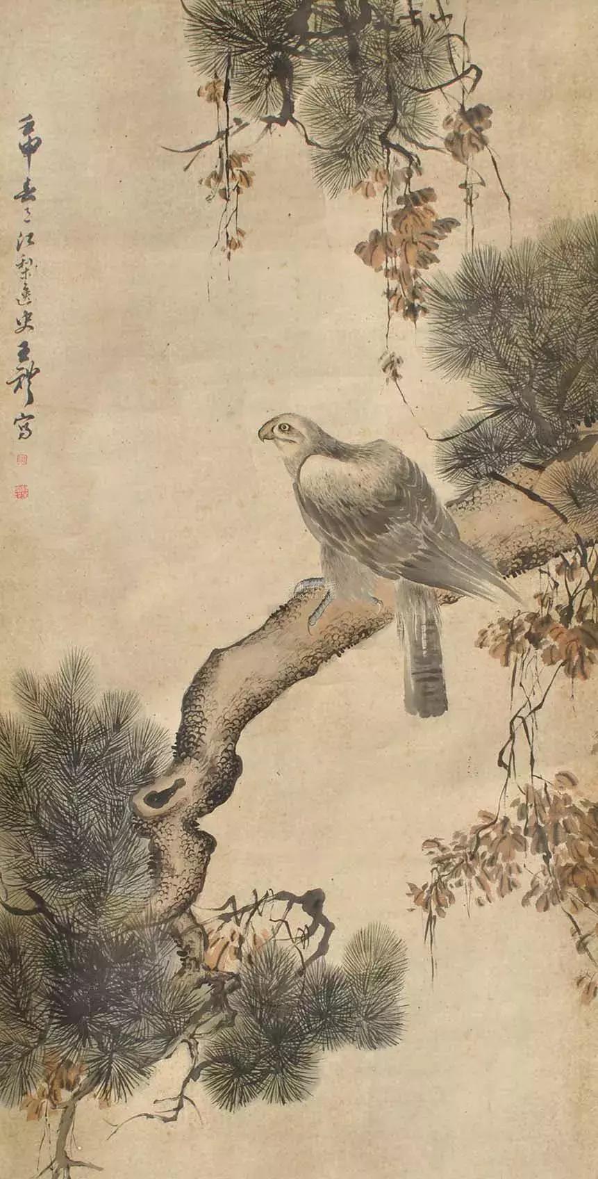 潘天寿100幅花鸟画欣赏,潘天寿花鸟画简史