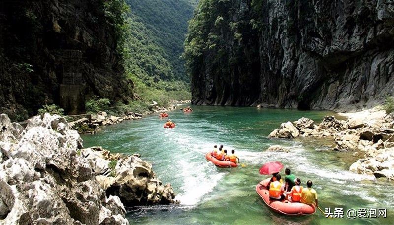 贵州最美漂流,贵州最美的溪水山水美景