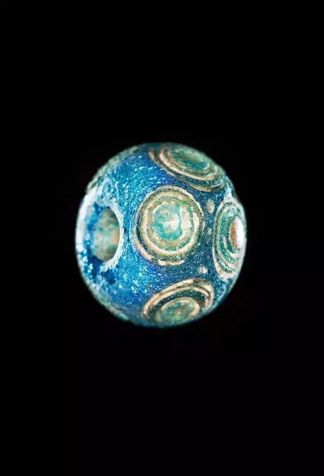 战国蜻蜓眼陶珠,战国蜻蜓眼玻璃珠价格